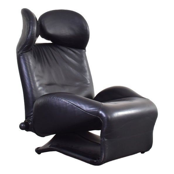 Wink Leather Chair by Toshiyuki Kita for Cassina, 1980s For Sale