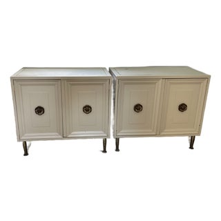 1970s Dorothy Draper Style Nightstands, A Pair For Sale
