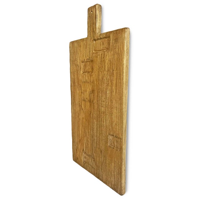 Contemporary Large Rectangle Vintage Elm Charcuterie Board For Sale - Image 3 of 7