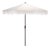 Torsa 9 Ft Crank Umbrella, Ivory/Brown Pole For Sale