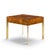Brown Milo Baughman Style Hekman Mid Century Burlwood and Brass Side End Table For Sale - Image 8 of 10
