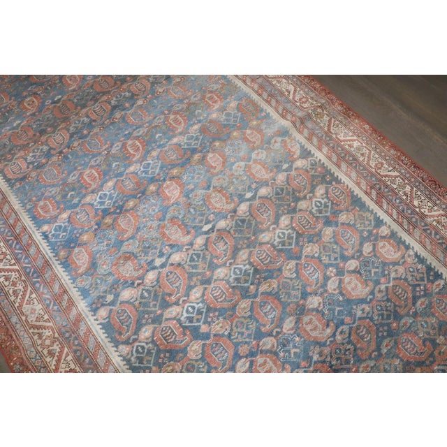 Early 20th Century Blue Rust Gallery Size Persian Malayer Runner - 5'3" x 12' For Sale In New York - Image 6 of 8