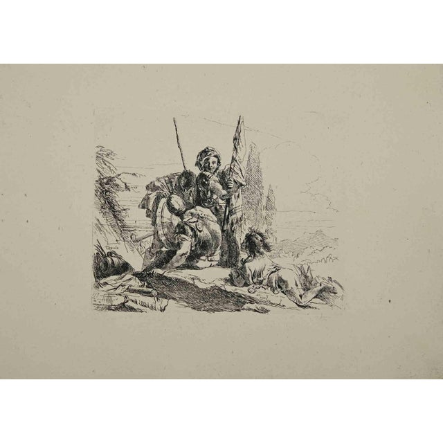 Two soldiers is an etching realized by Giambattista Tiepolo, in 1785. Sheet 23 x 30 cm. Good impressions on paper, with...
