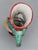 Late 19th Century Antique Hand-Painted Polychrome Ceramic Toby Jug – 9" For Sale - Image 5 of 6