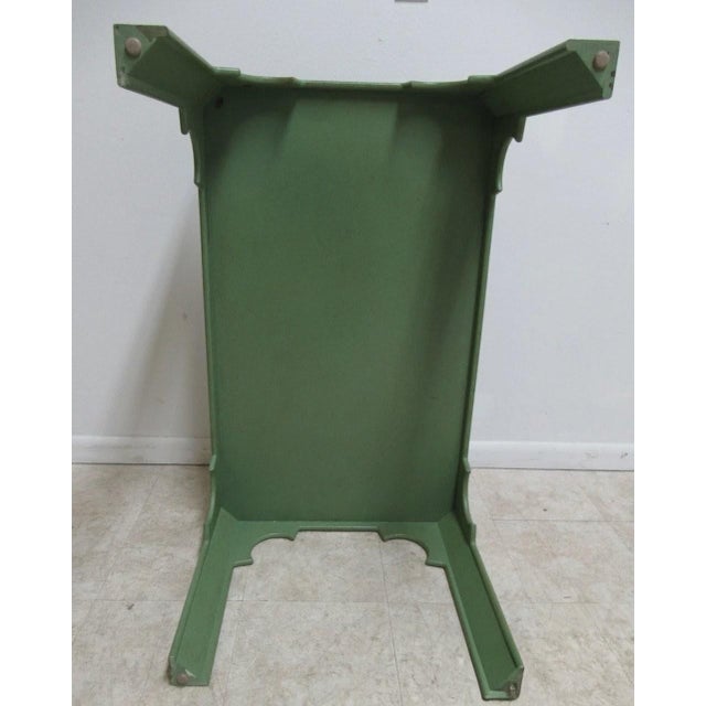 Green 1990s Niermann Weeks Paint Decorated Parson Tray Top Serving Coffee Table For Sale - Image 8 of 12