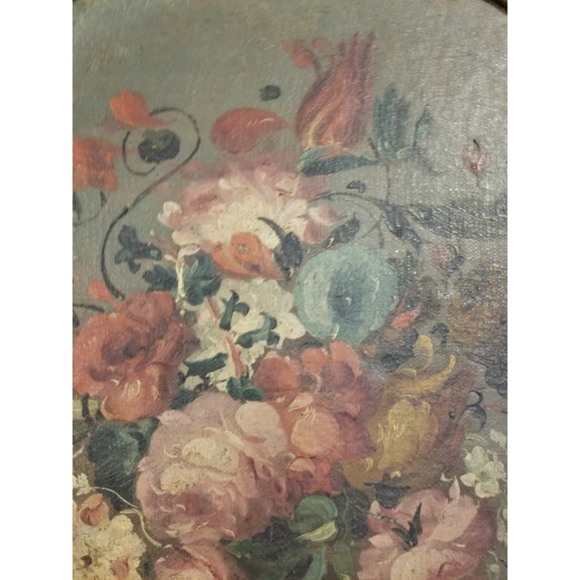 18th Century Italian Floral Painting For Sale - Image 9 of 12