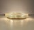 Vintage Textured Glass and Brass Flush Mount from Hillebrand Leuchten, Germany, 1970s For Sale - Image 4 of 18