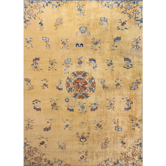 Chinese Early 20th Century Chinese Peking Rug For Sale - Image 3 of 15