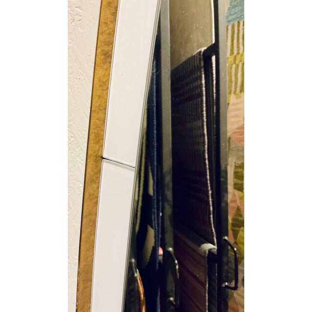 Revelation Contemporary White and Gold Elongated Wall Mirror For Sale In Atlanta - Image 6 of 6