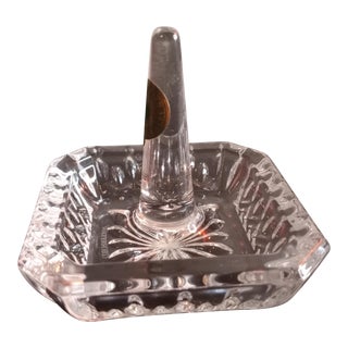 Waterford Crystal Square Ring & Trinket Holder For Sale