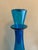Blenko 1960s Wayne Husted for Blenko Massive #6138 Floor Decanter in Blue For Sale - Image 4 of 9