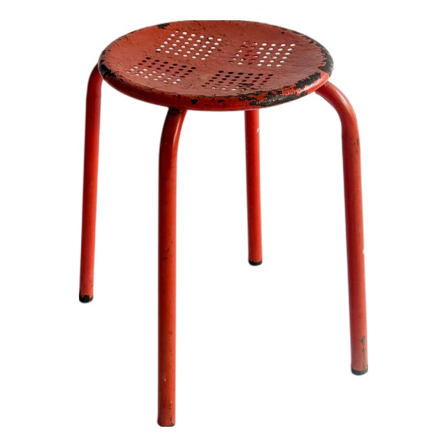 Vintage Industrial Stool, France, 1950s For Sale