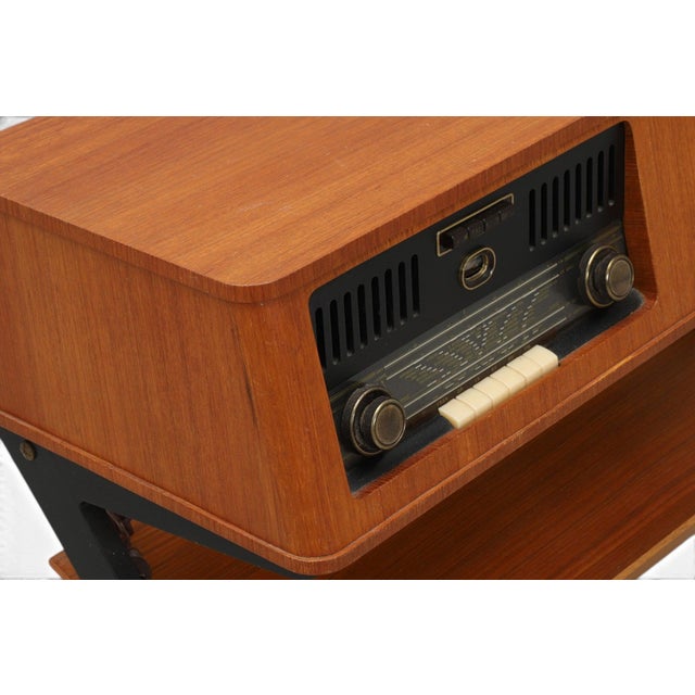 Mid-Century Modern Mid 20th Century Philips Type F5574a Radio / Record Console in Teak For Sale - Image 3 of 7