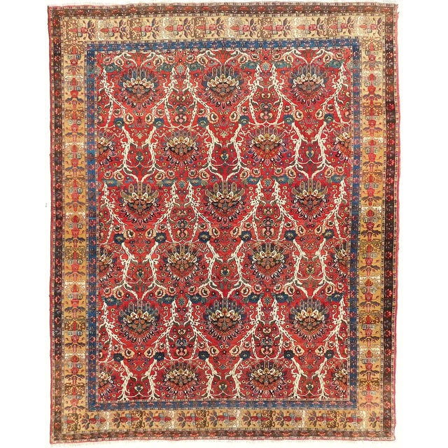 Vintage Persian Tabriz Rug For Sale - Image 13 of 13