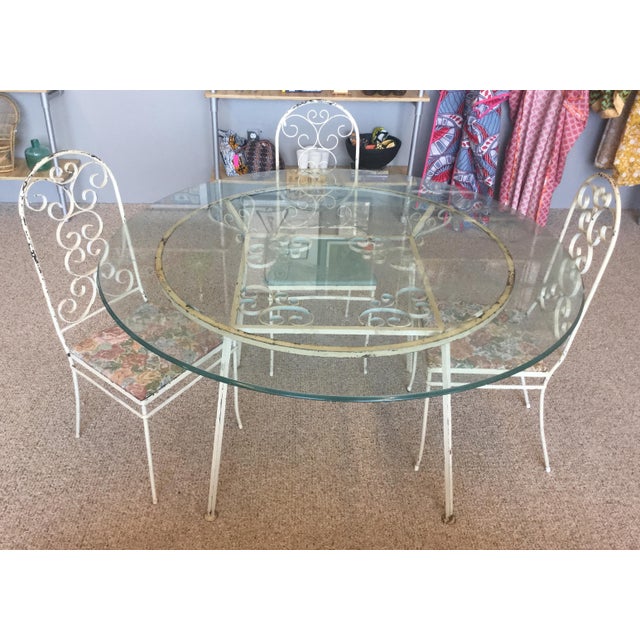 Mid-Century Wrought Iron Dining Set by Gallo Original Iron Works, Inc For Sale - Image 4 of 4