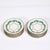 Metal Set of 16 Turquoise & 24k Gilt Border Porcelain Dinner Plates by Hutschenreuther For Sale - Image 7 of 16