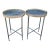 French Round Marble Top Lamp Tables For Sale