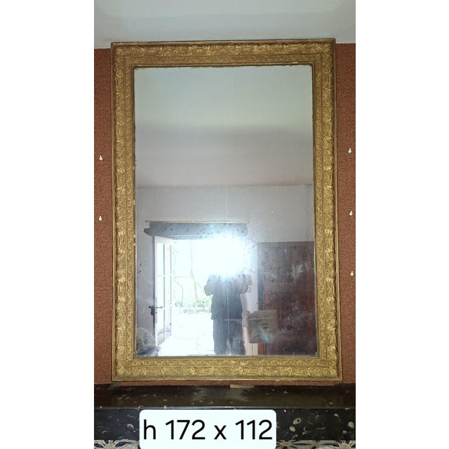 Large Empire Restoration Fireplace Mirror, 1820 For Sale - Image 5 of 8