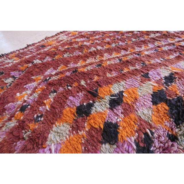 Moroccan Collector Wool Rug - 14.1 X 6.5 Ft For Sale - Image 9 of 9