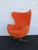 Mid Century Modern Swivel Rocking Orange Egg Chair Fritz Hansen Style 6608 For Sale - Image 14 of 18