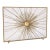 Aged Gold Sunburst Fireplace Screen For Sale