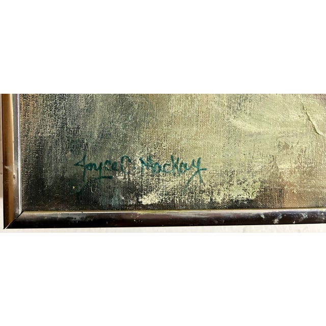 Mid 20th Century Inspired by Ralph Lauren, Original Galloping Horses Oil on Canvas, Signed by Artist For Sale - Image 5 of 12