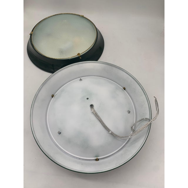 Large Vintage Ceiling Lights attributed to Fontana Arte, Italy, 1950, Set of 2 For Sale - Image 3 of 5