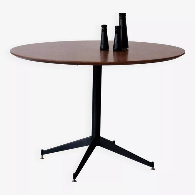 Vintage Round Table by Osvaldo Borsani, 1950s For Sale - Image 9 of 9