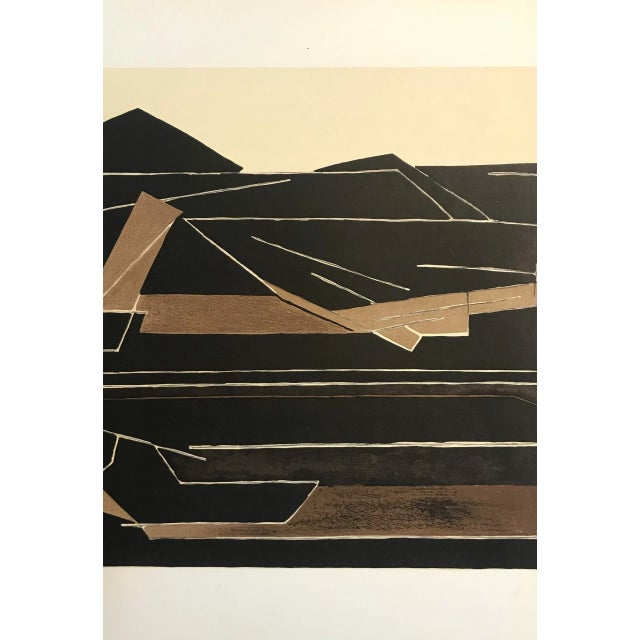 Contemporary Palazuelo Original Lithograph Dm0773 Derriere Le Miroir 1955 For Sale - Image 3 of 3