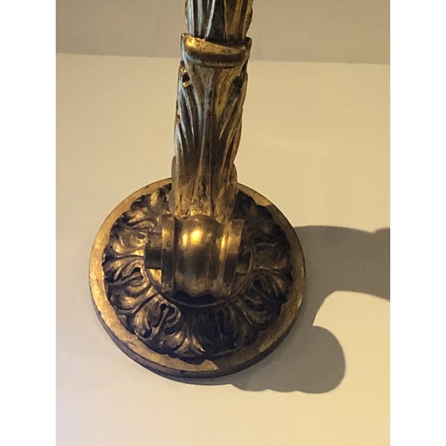 1890s Italian Hand Carved Wooden Candle Sconce For Sale - Image 10 of 12