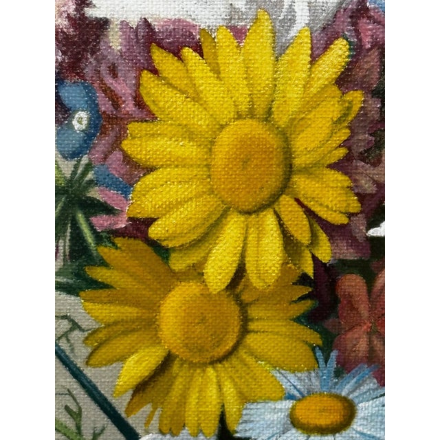 “Mary’s Garden” Scottish Wildflower Still Life Oil Painting by Dan Ferguson Roi (1910–1992) For Sale - Image 15 of 15