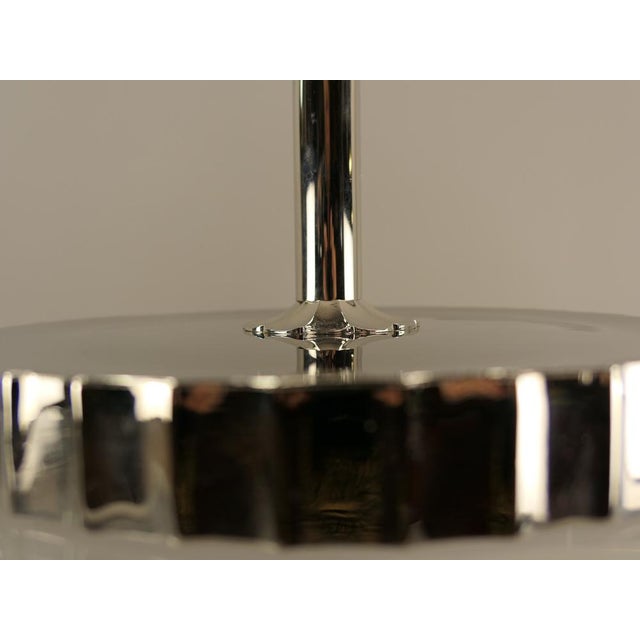 1920s Large Art Deco Chrome Floor Lamp with Opal Glass Shade, Münich, 1920s For Sale - Image 5 of 16