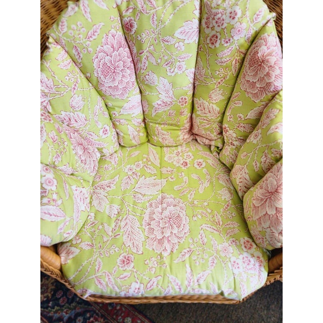 Vintage Large West Germany Wicker Rattan Lounge Chair Chairish