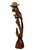 Wood Vintage Folk Art Wood Sculpture Parrot Hand Carved & Painted 41” For Sale - Image 7 of 12