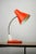 Adjustable Desk Lamp in Orange Painted Metal and Chrome-Plated Spiral Arm, 1970s For Sale - Image 9 of 10