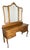 Vintage French Louis Style Oak Dressing Table with Mirror For Sale