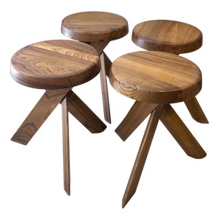 S28 Stools by Pierre Chapo, 1970, Set of 4 For Sale