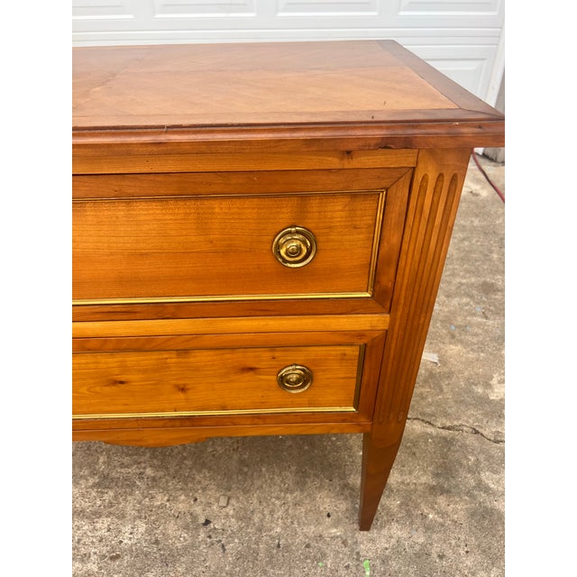 French 19th Century Louis XVI Solid Walnut Chest of Drawers / Commode For Sale - Image 6 of 12