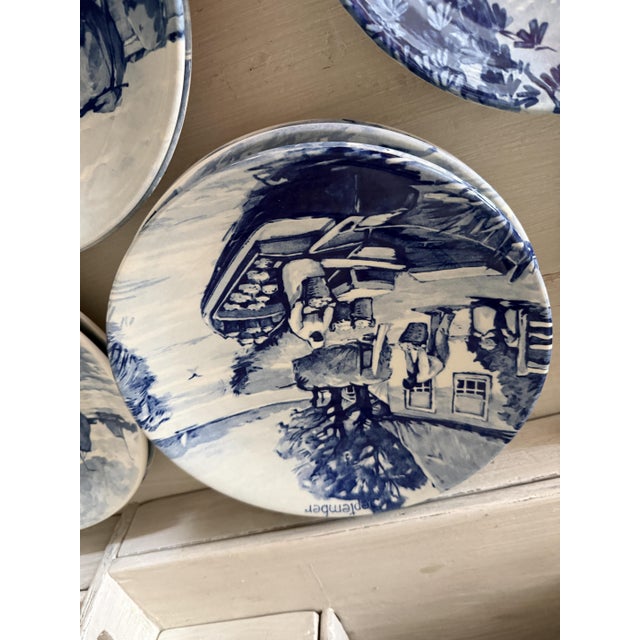 Series 1661 Wall Plate by Delft, 1950s, Set of 12 For Sale - Image 10 of 12