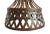 Brown Vintage Iron Basket Strap Pendant Light For Sale - Image 8 of 11