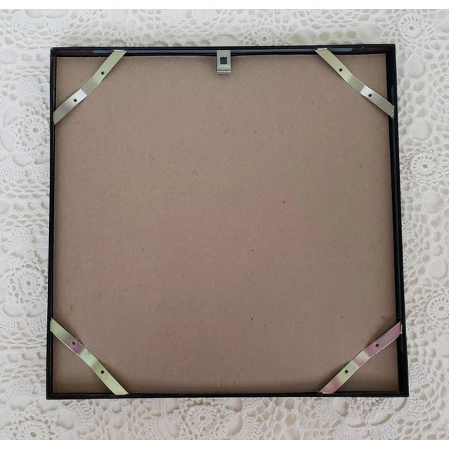 A fun framed "Sing with the Four Roses Society" record, measuring 12 ¾” square x 1”. Perfect decor for a home bar or mid...