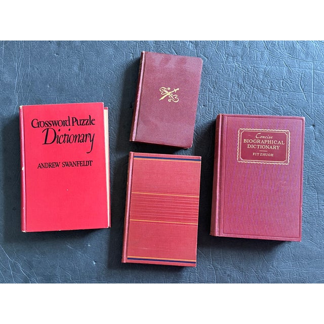 Textile Decorative Red Book Set for Library Decor For Sale - Image 7 of 7