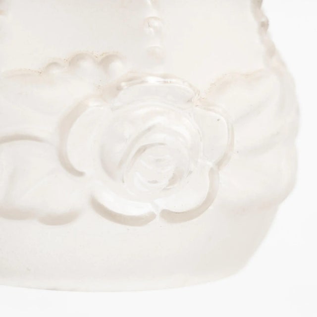 Vintage French Art Deco Metal & Glass Ceiling Lamp, 1930s For Sale - Image 17 of 18