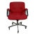 Vintage Modern Steelcase Chrome & Red Swivel Rolling Chair #454 Style Charles Pollock For Sale