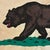 Large Vintage Cotton California Republic Bear Flag For Sale - Image 4 of 8