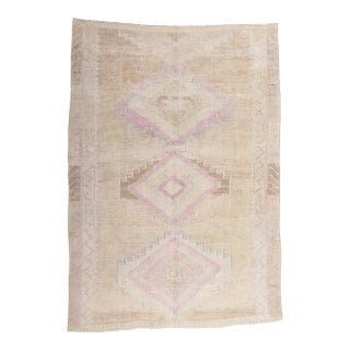 Mid 20th Century Muted Vintage Turkish Oushak Rug, 06'08 X 09'06 For Sale