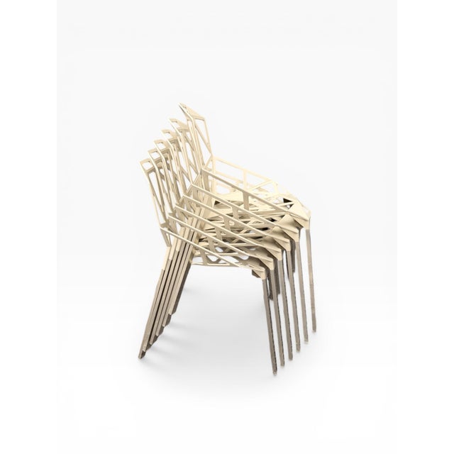 Vintage Off-White Chairs by Konstantin Grcic for Magis, Set of 10 For Sale - Image 7 of 13