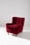 Velvet Red Armchair by Gio Ponti, 1950 For Sale - Image 9 of 9