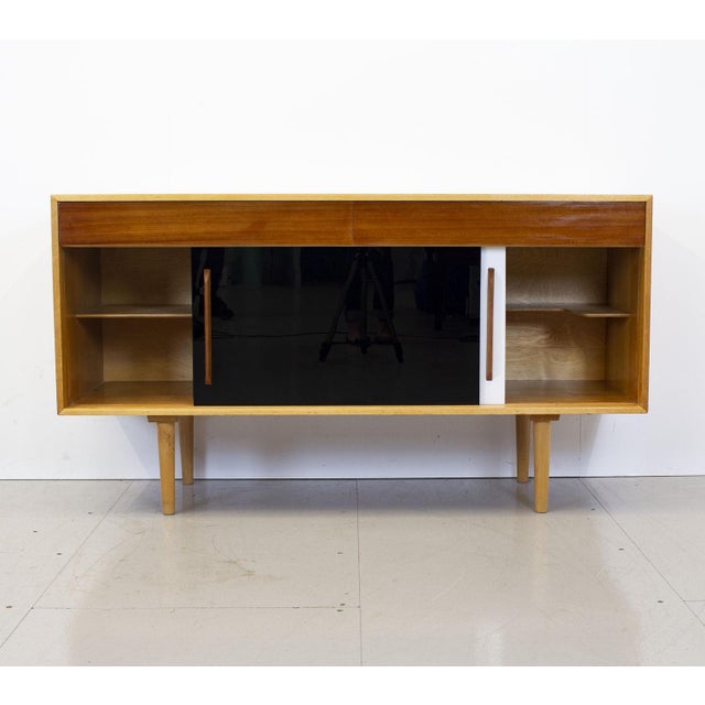 Black Mid-Century Unit B Sideboard by Robin and Lucienne Day for Hille, 1950s For Sale - Image 8 of 13