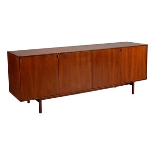 Mid-Century Walnut Veneer Sideboard, 1960s For Sale